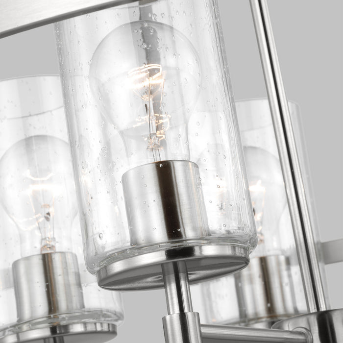 Generation Lighting 3124675-962 Five Light Chandelier, Brushed Nickel