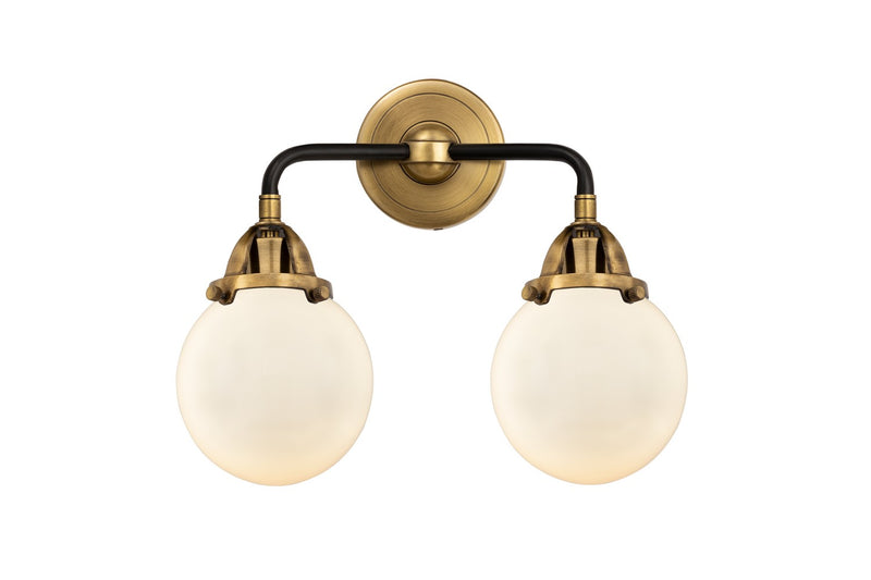 Innovations 288-2W-BAB-G201-6-LED LED Bath Vanity, Black Antique Brass