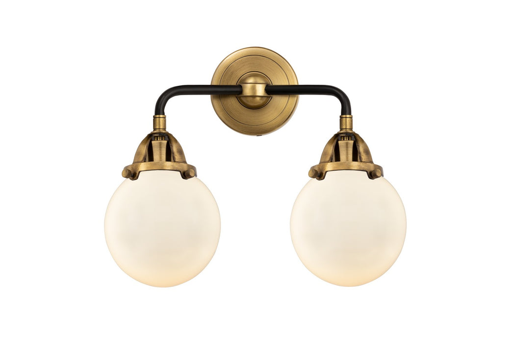 Innovations 288-2W-BAB-G201-6-LED LED Bath Vanity, Black Antique Brass