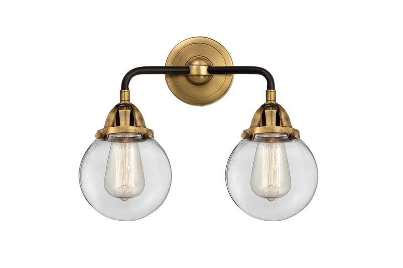 Innovations 288-2W-BAB-G202-6 Two Light Bath Vanity, Black Antique Brass