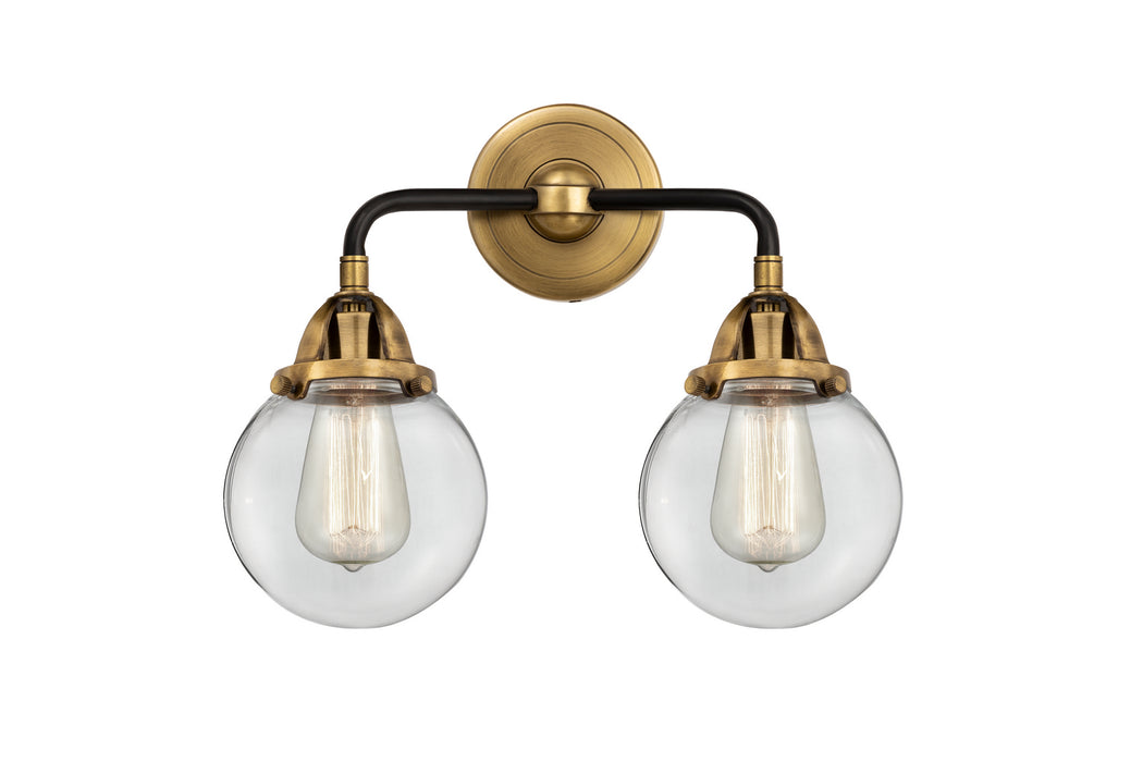 Innovations 288-2W-BAB-G202-6 Two Light Bath Vanity, Black Antique Brass