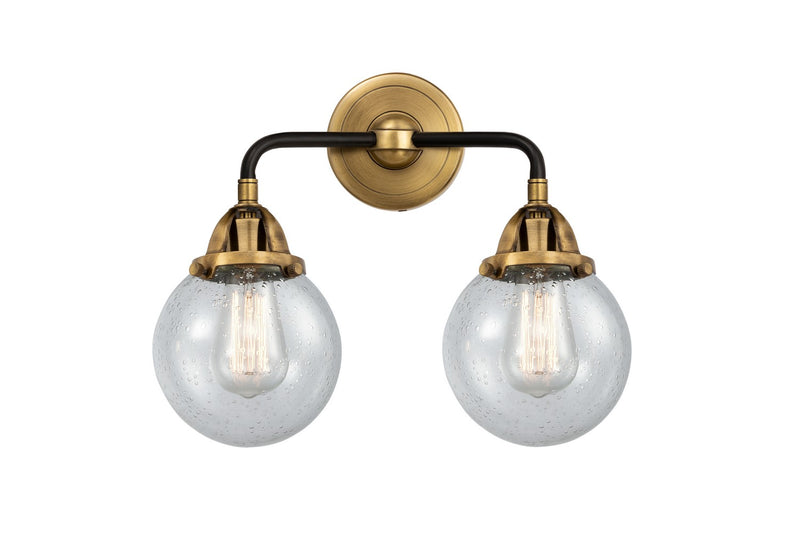 Innovations 288-2W-BAB-G204-6-LED LED Bath Vanity, Black Antique Brass