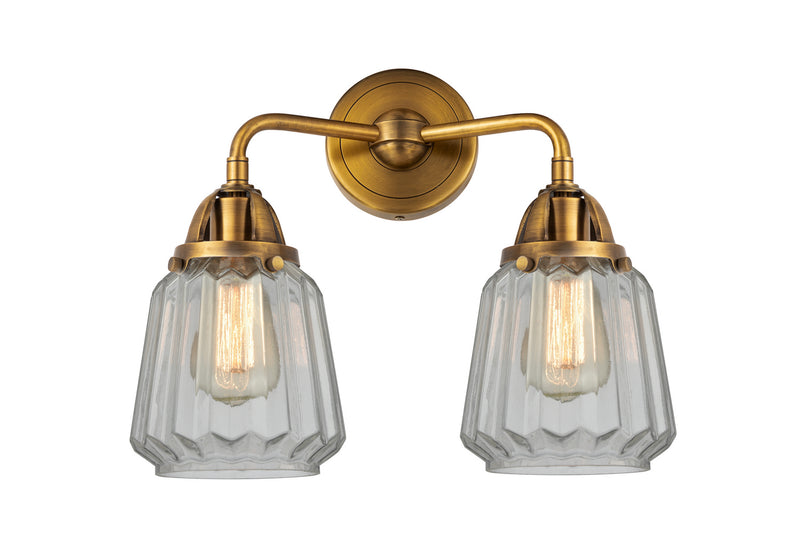 Innovations 288-2W-BB-G142 Two Light Bath Vanity, Brushed Brass