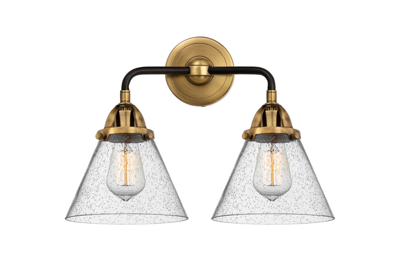Innovations 288-2W-BAB-G44 Two Light Bath Vanity, Black Antique Brass