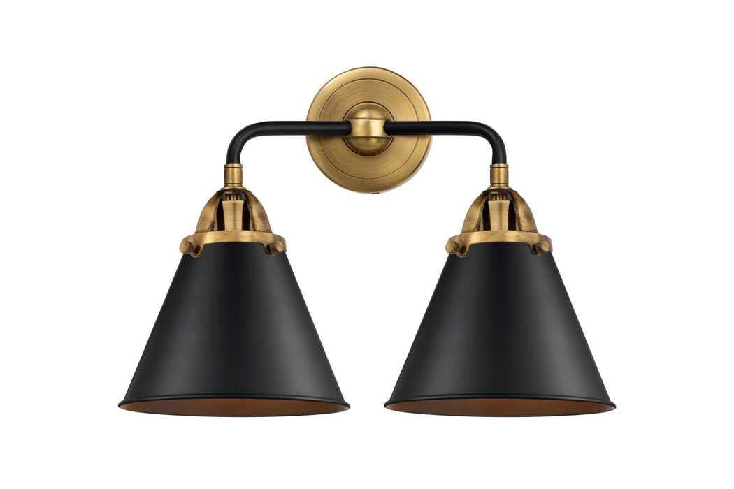Innovations 288-2W-BAB-M13-BK Two Light Bath Vanity, Black Antique Brass