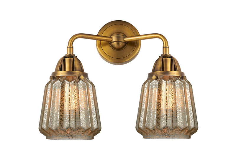 Innovations 288-2W-BB-G146 Two Light Bath Vanity, Brushed Brass