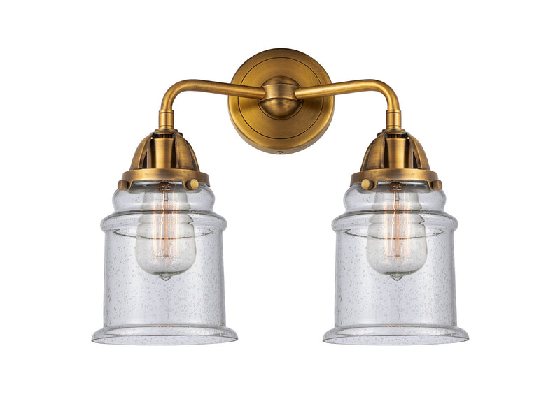 Innovations 288-2W-BB-G184 Two Light Bath Vanity, Brushed Brass