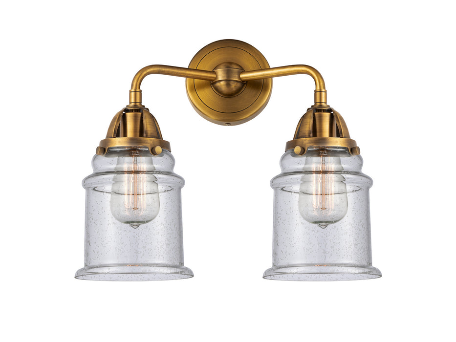 Innovations 288-2W-BB-G184 Two Light Bath Vanity, Brushed Brass