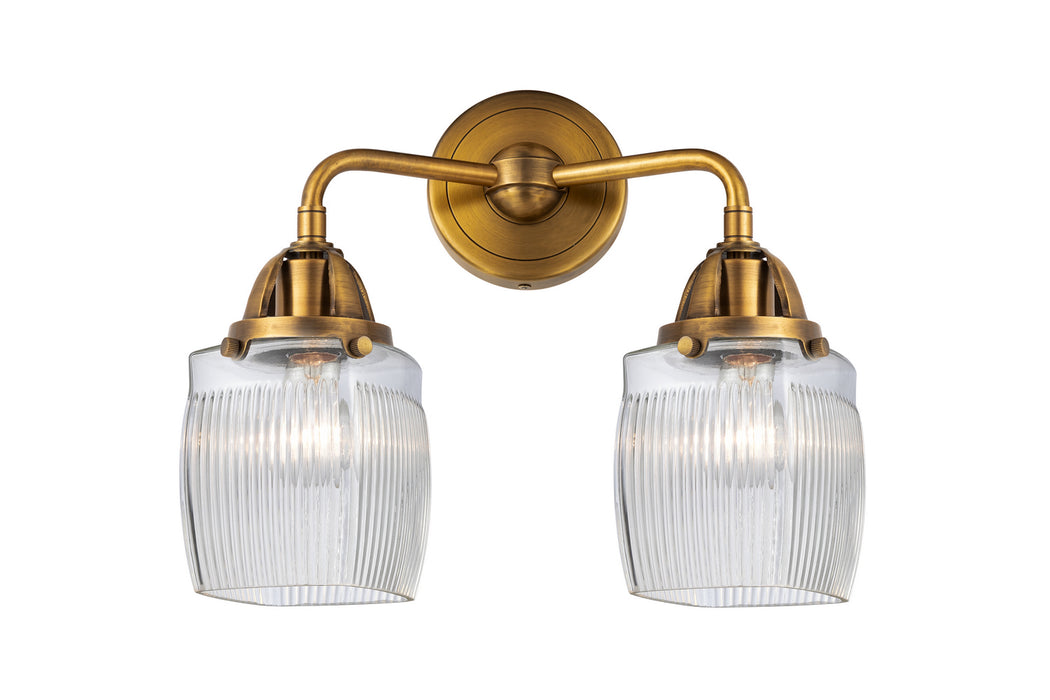 Innovations 288-2W-BB-G302 Two Light Bath Vanity, Brushed Brass
