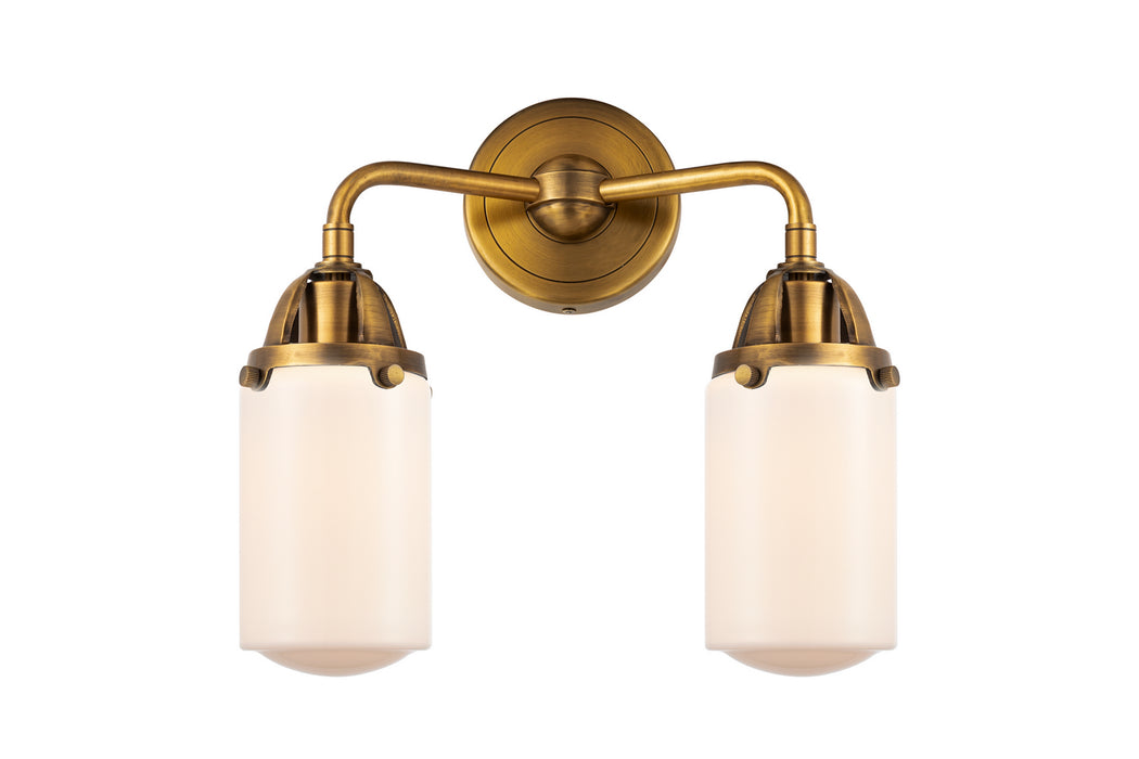 Innovations 288-2W-BB-G311 Two Light Bath Vanity, Brushed Brass