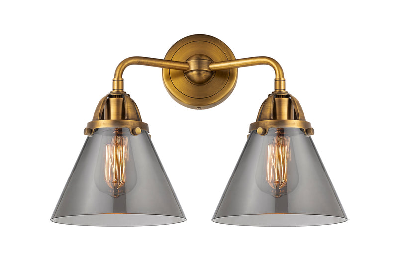 Innovations 288-2W-BB-G43 Two Light Bath Vanity, Brushed Brass
