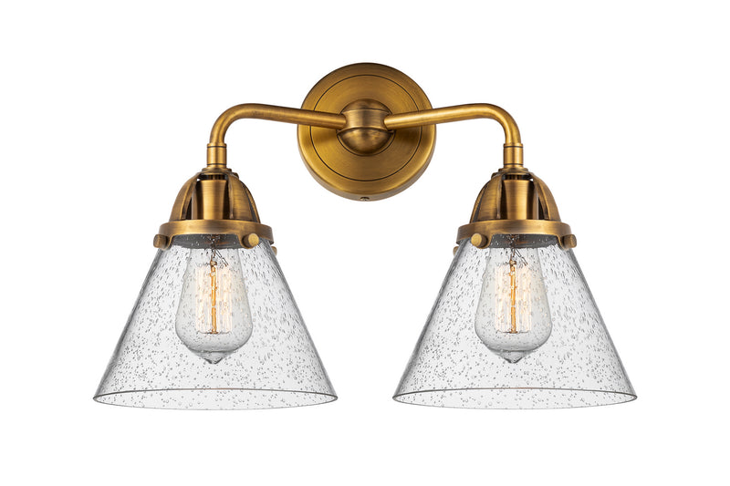 Innovations 288-2W-BB-G44 Two Light Bath Vanity, Brushed Brass