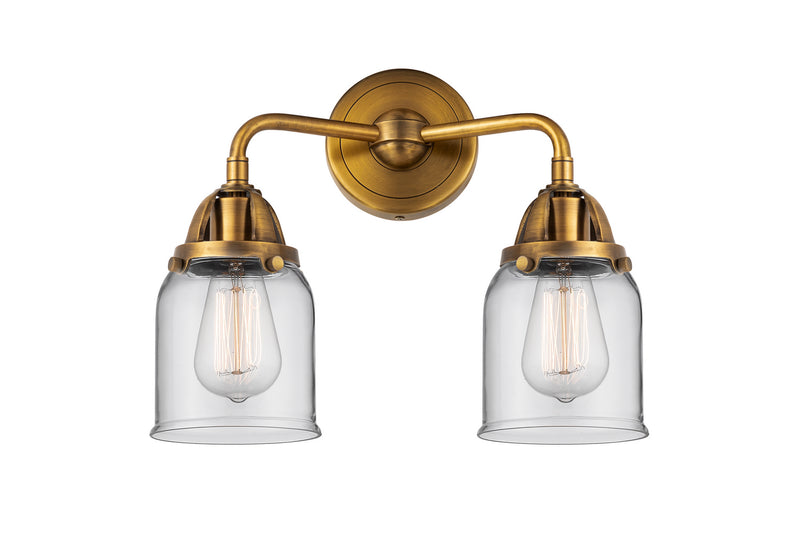 Innovations 288-2W-BB-G52 Two Light Bath Vanity, Brushed Brass
