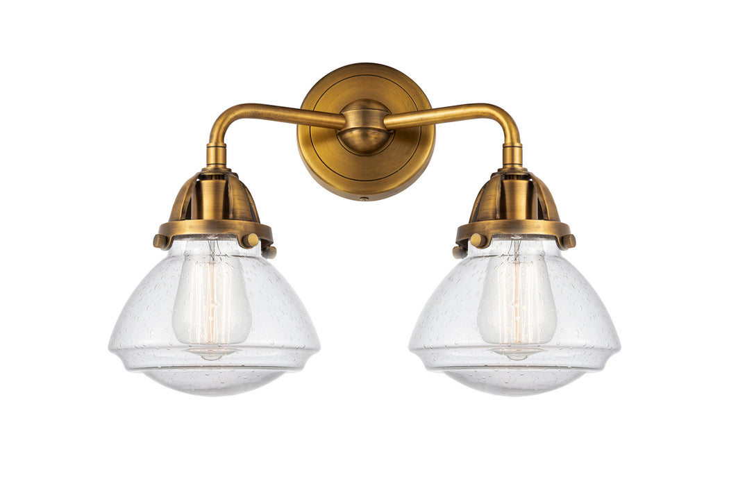 Innovations 288-2W-BB-G324 Two Light Bath Vanity, Brushed Brass