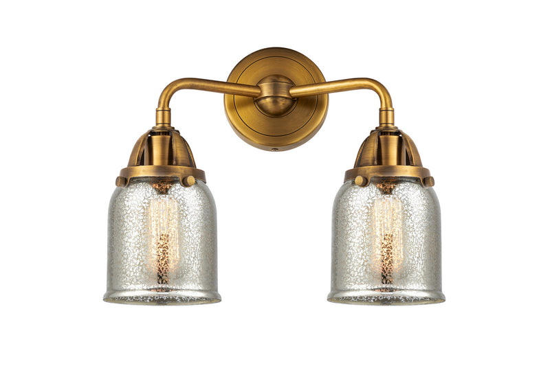 Innovations 288-2W-BB-G58 Two Light Bath Vanity, Brushed Brass