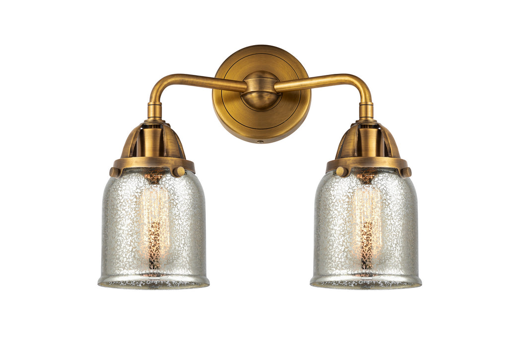 Innovations 288-2W-BB-G58 Two Light Bath Vanity, Brushed Brass