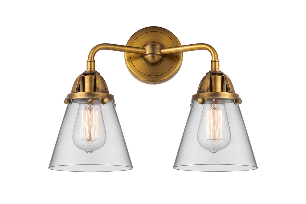 Innovations 288-2W-BB-G62 Two Light Bath Vanity, Brushed Brass