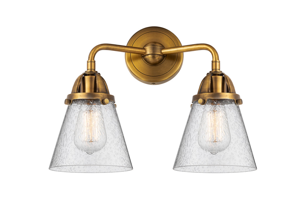 Innovations 288-2W-BB-G64 Two Light Bath Vanity, Brushed Brass