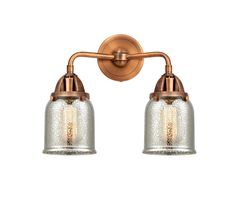 Innovations 288-2W-AC-G58 Two Light Bath Vanity, Antique Copper