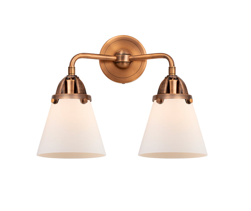 Innovations 288-2W-AC-G61 Two Light Bath Vanity, Antique Copper