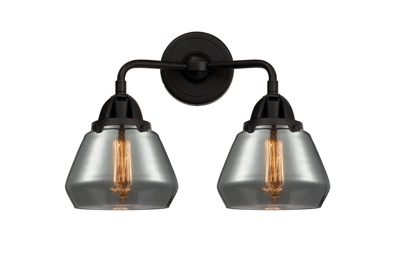 Innovations 288-2W-BK-G173 Two Light Bath Vanity, Matte Black