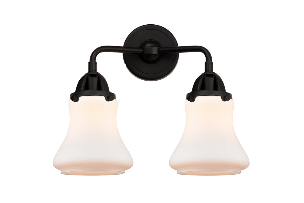 Innovations 288-2W-BK-G191 Two Light Bath Vanity, Matte Black