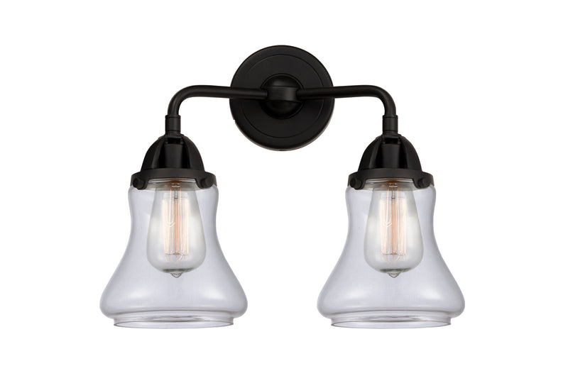 Innovations 288-2W-BK-G192 Two Light Bath Vanity, Matte Black