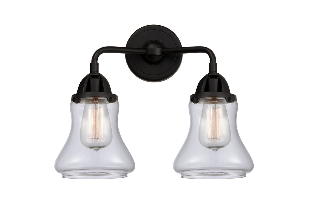 Innovations 288-2W-BK-G192 Two Light Bath Vanity, Matte Black
