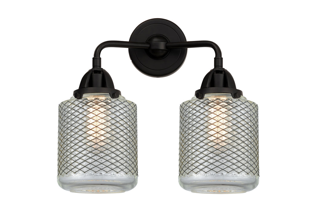 Innovations 288-2W-BK-G262 Two Light Bath Vanity, Matte Black