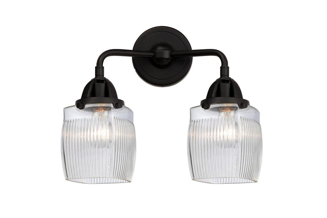 Innovations 288-2W-BK-G302 Two Light Bath Vanity, Matte Black