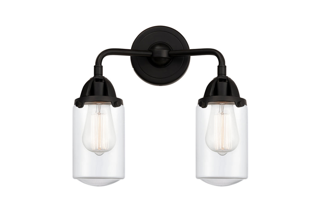 Innovations 288-2W-BK-G312 Two Light Bath Vanity, Matte Black