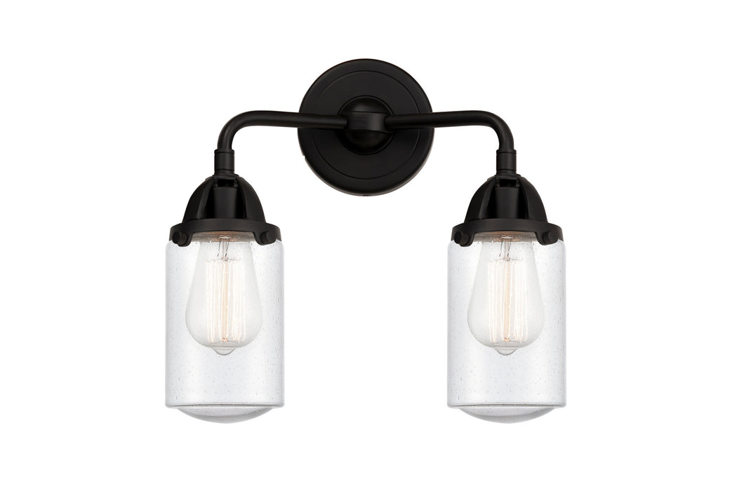 Innovations 288-2W-BK-G314 Two Light Bath Vanity, Matte Black