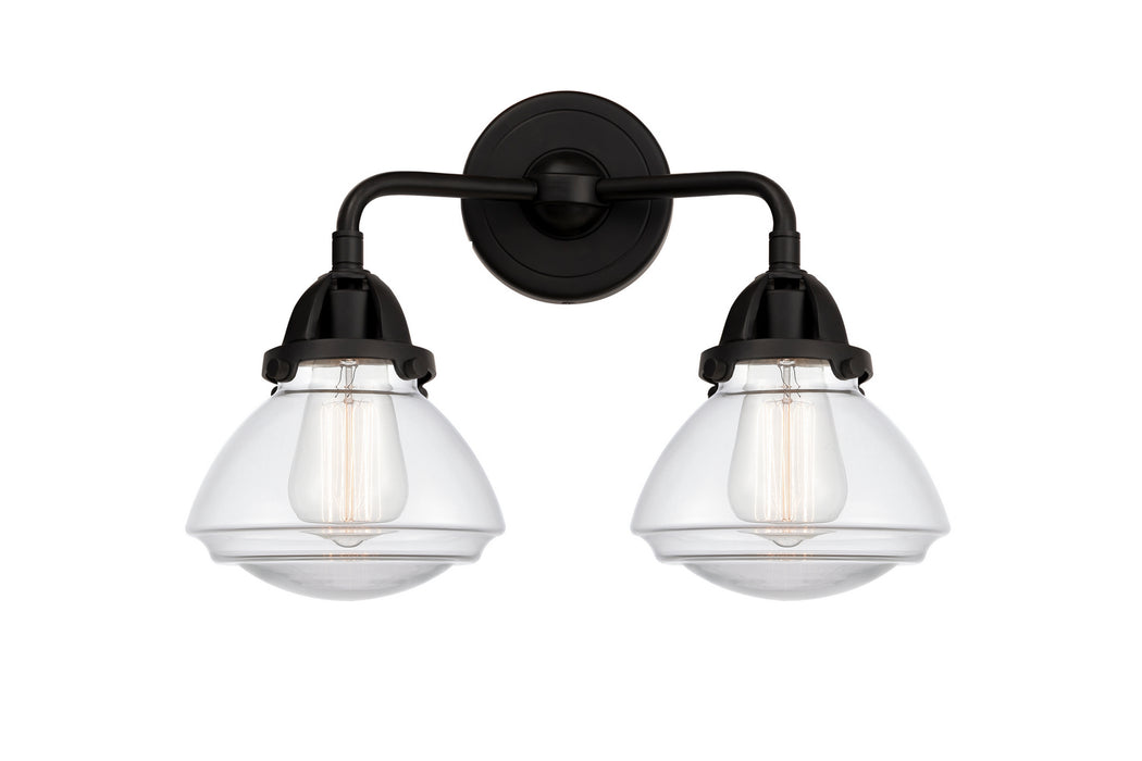 Innovations 288-2W-BK-G322 Two Light Bath Vanity, Matte Black
