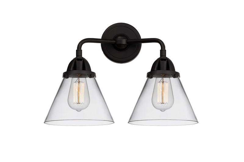 Innovations 288-2W-BK-G42 Two Light Bath Vanity, Matte Black