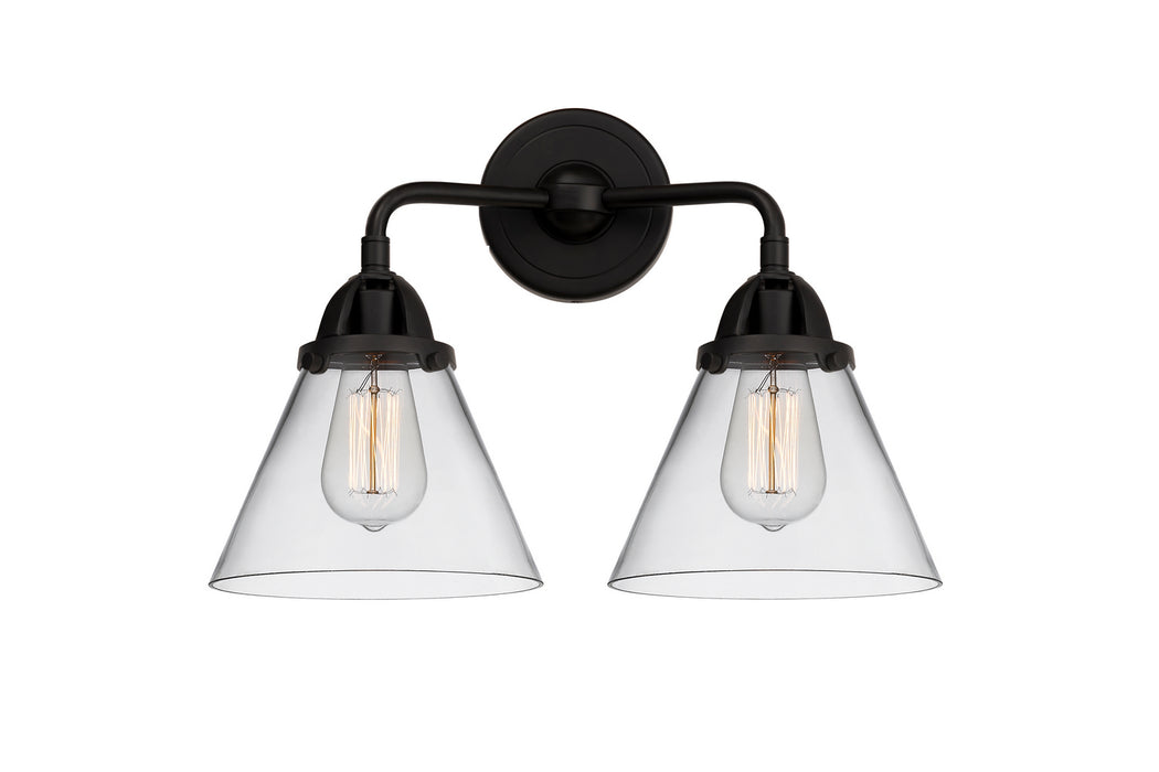 Innovations 288-2W-BK-G42 Two Light Bath Vanity, Matte Black