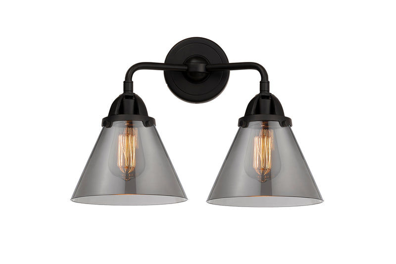 Innovations 288-2W-BK-G43 Two Light Bath Vanity, Matte Black