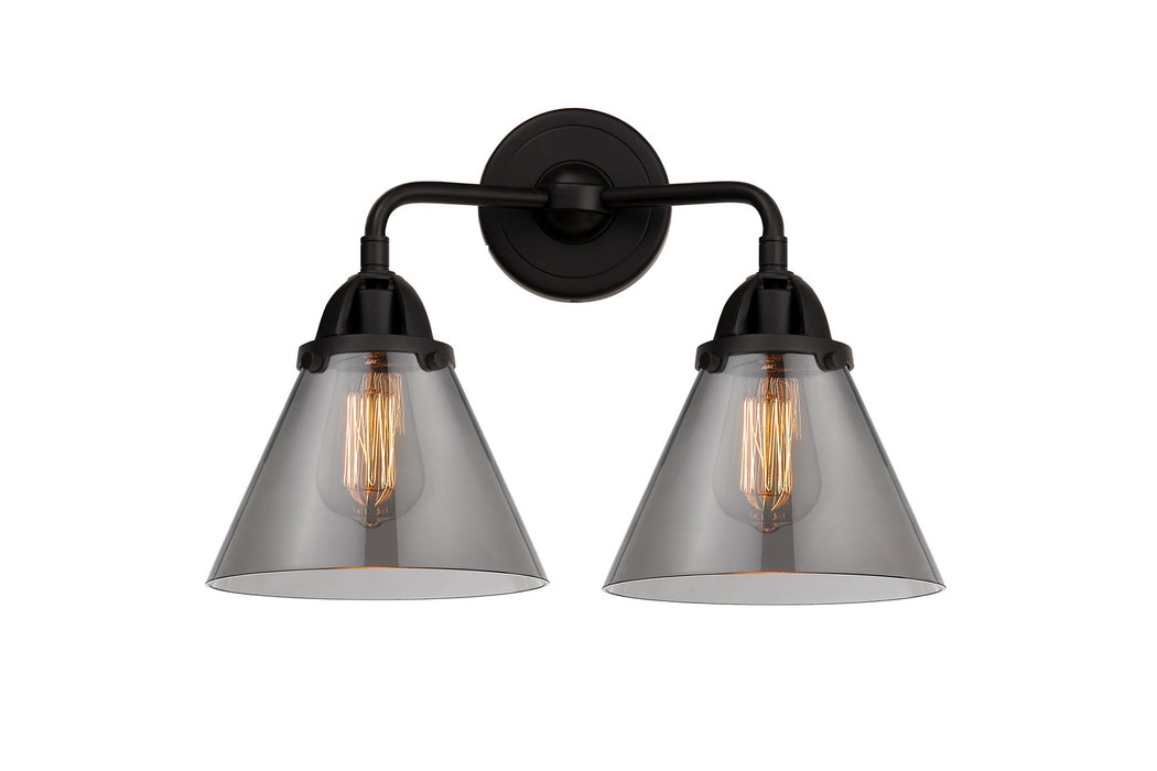 Innovations 288-2W-BK-G43 Two Light Bath Vanity, Matte Black