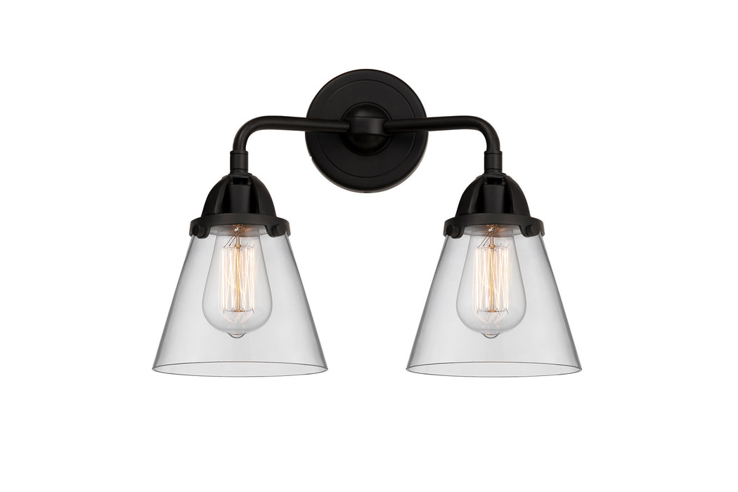 Innovations 288-2W-BK-G62 Two Light Bath Vanity, Matte Black
