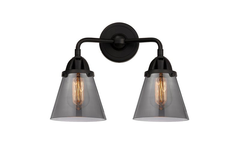Innovations 288-2W-BK-G63 Two Light Bath Vanity, Matte Black