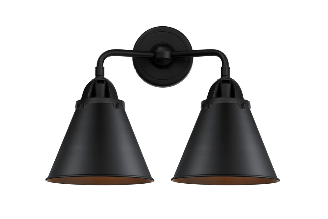 Innovations 288-2W-BK-M13-BK Two Light Bath Vanity, Matte Black