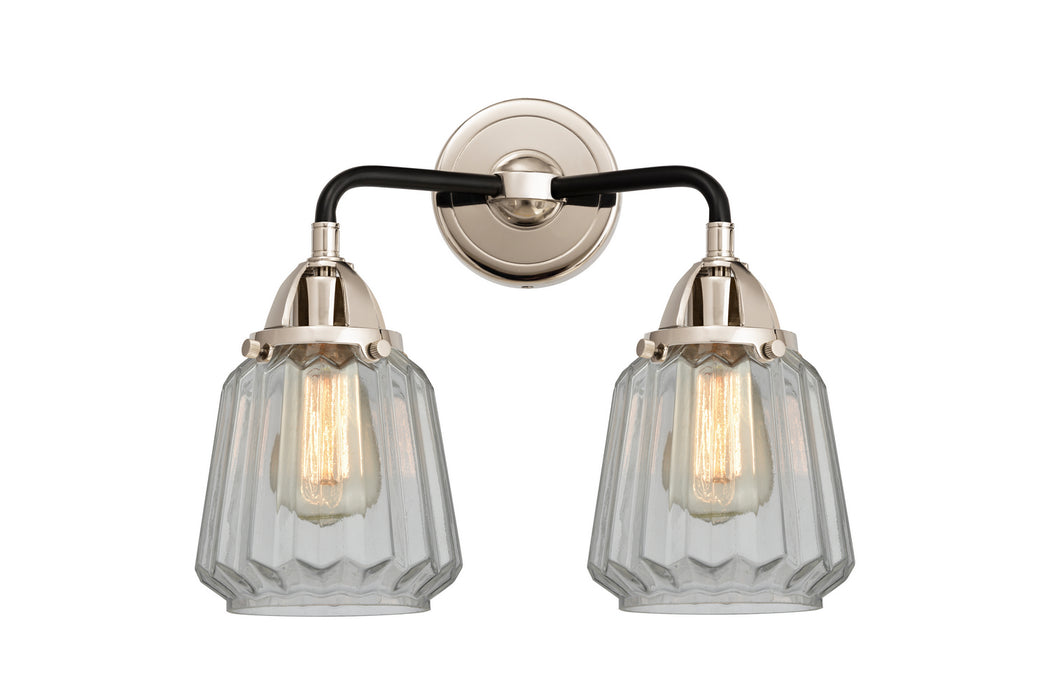 Innovations 288-2W-BPN-G142 Two Light Bath Vanity, Black Polished Nickel