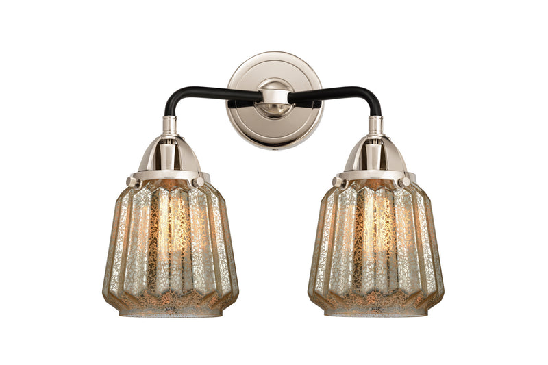 Innovations 288-2W-BPN-G146 Two Light Bath Vanity, Black Polished Nickel