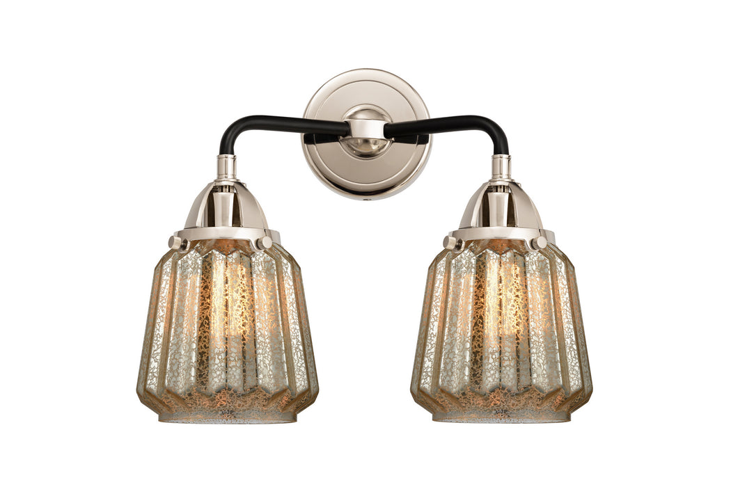 Innovations 288-2W-BPN-G146 Two Light Bath Vanity, Black Polished Nickel