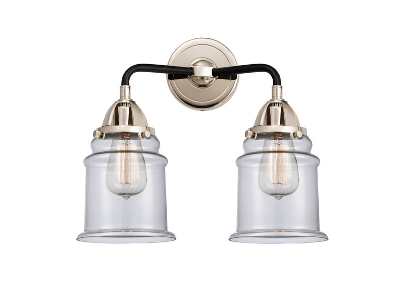 Innovations 288-2W-BPN-G182 Two Light Bath Vanity, Black Polished Nickel