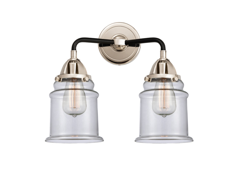 Innovations 288-2W-BPN-G182 Two Light Bath Vanity, Black Polished Nickel
