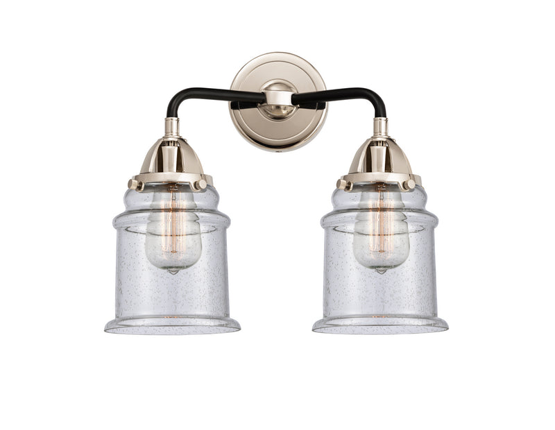 Innovations 288-2W-BPN-G184 Two Light Bath Vanity, Black Polished Nickel