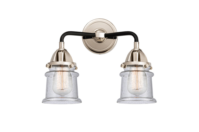 Innovations 288-2W-BPN-G184S Two Light Bath Vanity, Black Polished Nickel