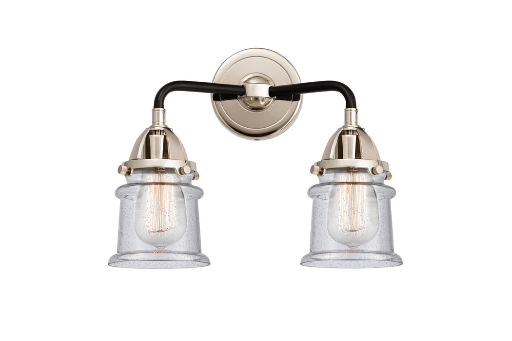 Innovations 288-2W-BPN-G184S Two Light Bath Vanity, Black Polished Nickel