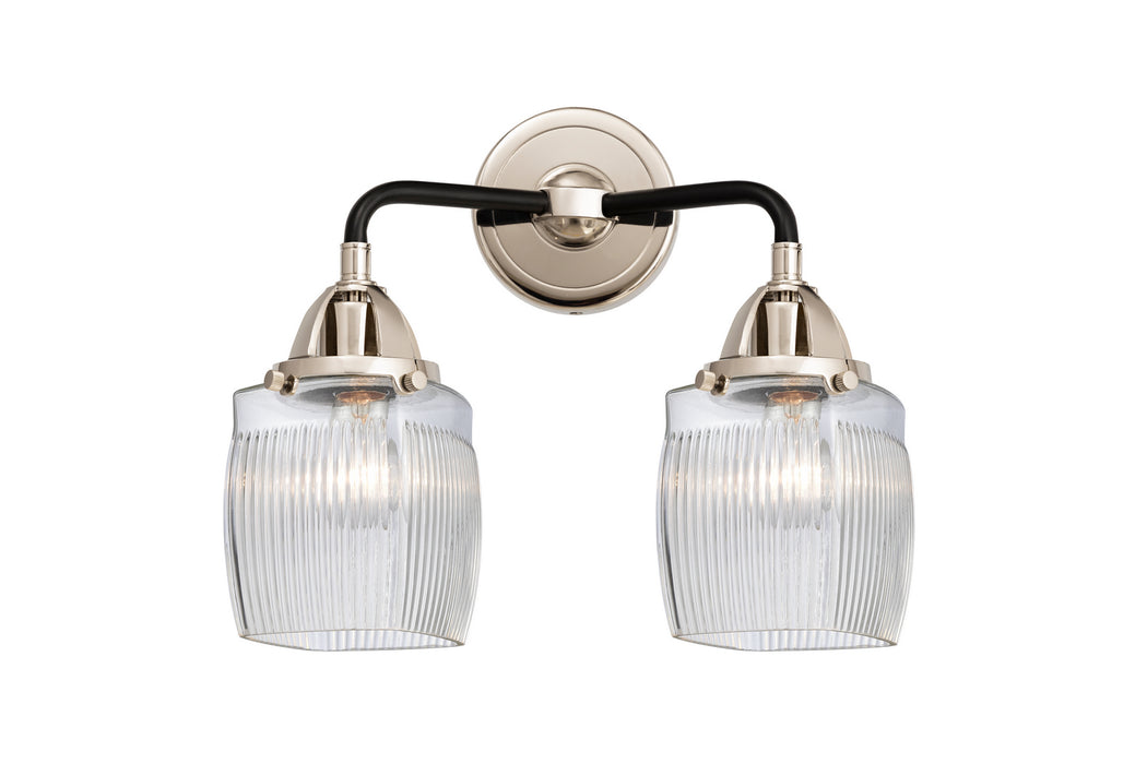 Innovations 288-2W-BPN-G302 Two Light Bath Vanity, Black Polished Nickel