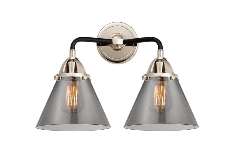 Innovations 288-2W-BPN-G43 Two Light Bath Vanity, Black Polished Nickel